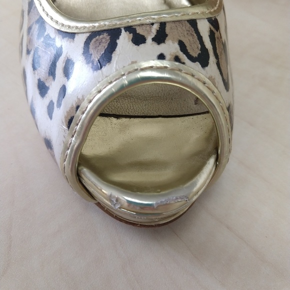 Colin Stuart Leopard kitty Heels Pumps - Picture 4 of 6